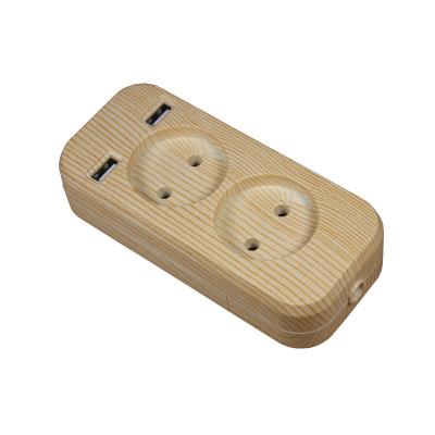 China Hot Selling European USB Multi Ports Socket Plug High Quality Dual Charging Extension Socket for sale