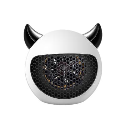 China New Car Home Cartoon Demon Heater Desktop Speed Silent Cute Energy Saving Room Air Heater for sale