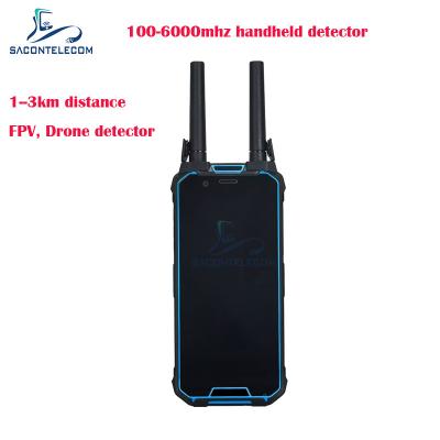 China H2L 1.5Km alcance localizador de drones portátil 100-6Ghz detector de drones FPV portátil en venta