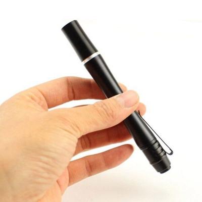 China 400nm Aluminum Dry Battery Operated 395nm Emergency Led Flashlight Torch With Clip Mini Pocket UV Penlight for sale