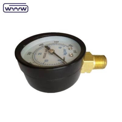 China Medidor de pressão atmosférica de tipo tubo de borda de 60 mm, de caixa de aço à venda