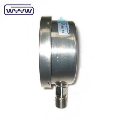 China Hydraulische manometerdrukmeter met koperen binnenkant en roestvrijstalen behuizing Mpa Psi Te koop