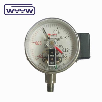 China 60mm Black Steel Air Standard Electric Contact Pressure Gauge for sale