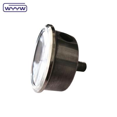 China 1/4' BSP draad Vloeistof gevulde drukmeter roestvrij staal Bourton buis voor industriële Te koop