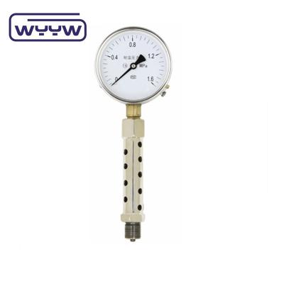 China 1/2 inch NPT hoge-temperatuur drukmeter met veilig glas venster en plastic venster Te koop