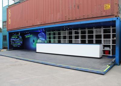 China casa prefabricada del envase de la exposición de la materia de los 40ft en venta