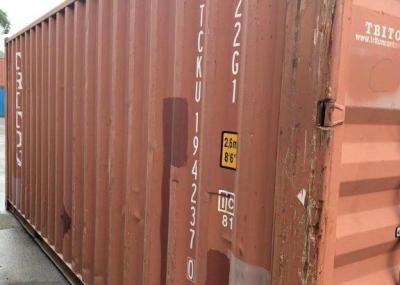 China El acero de 20GP Corten utilizó capacidad de los contenedores 33.04cbm en venta