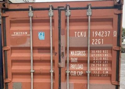 China Q235B utilizó los envases de la mano de los contenedores 20GP 2do en venta