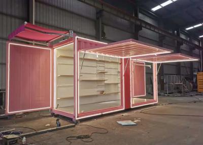 China Rosa Shell Prefab Shipping Container House-Wärmedämmung zu verkaufen