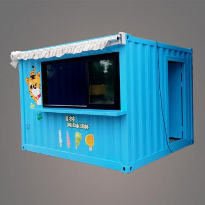 China 10 FT fertigten kleines Versandverpackungs-Haus-bewegliches Einzelhandelsgeschäft besonders an zu verkaufen