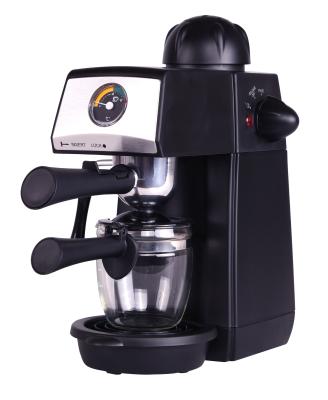 China Máquinas do café do vapor de 4 copos 240ml com termômetro/filtro de Porta à venda