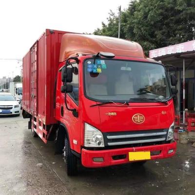 Cina Seconda mano utilizzata di FAW Van Cargo Truck 140HP 5.2M Big Capacity 4x2 2018 anni in vendita