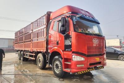 Cina JAC 600Nm ha utilizzato il camion del carico del piatto della colonna dell'autocarro con cassone ribaltabile 350HP in vendita