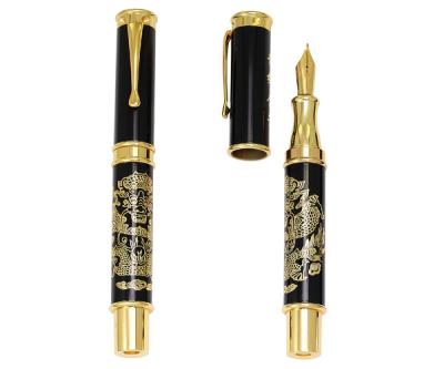 China Retail dewen pens gift promotional pens luxury metal chinese dragon fountain pen for sale