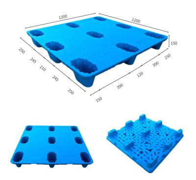 China BHL-1212 12.0KG 1200*1200*150mm Single Faced Euro Size Pallet Pallet Plastic Euro Pallet for sale