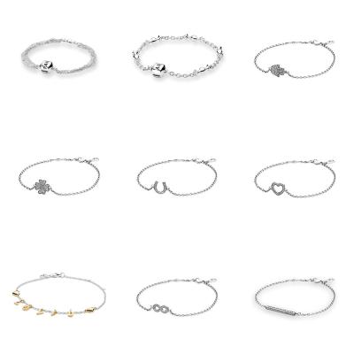 China CLASSIC standard sterling silver bracelet charm classic beaded ladies jewelry factory wholesale diy Pandoraer for sale