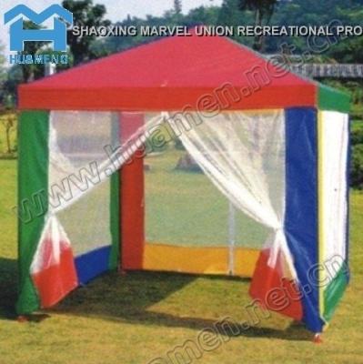 China Colorful High Speed Steel Kids Gazebo (With White Powder Coating) for sale