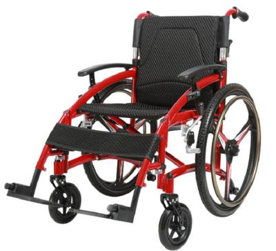 China Foldable Easy Carry Wheelchair CE Weight 200KG Lightweight Foldable Manual Transport Wheelchair for sale