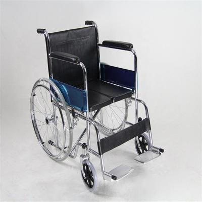 China Wholesale Popular Lightweight Body Health Care Hospital Furniture Standing Steel Manual Foldable Wheelchair for sale