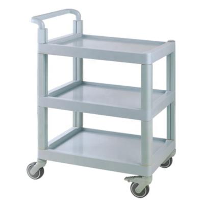 China Hospital Medical Devices ABS 3 Tier Instrument Table Medical Equipment Mobile Easy Care Instrument Trolley for sale
