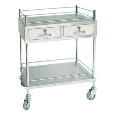 China Hospital Lock Medical Emergency Cart Easy Mobile Equipment Medical Instrument Centralized Treatment Trolley for sale