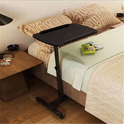 China Medical Devices Portable Computer Laptop Desk Wooden Mobile Smart Desk with Wheels for Sofa Bedside for sale