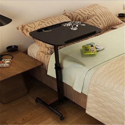 China Medical Devices Mobile Table Lap Desk With 4 Wheels Flexible Wooden Stand Desk Portable Table for sale