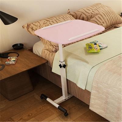 China Adjustable Medical Devices Study Table Mobile Laptop Table Fitted With Universal Brake Wheels for sale