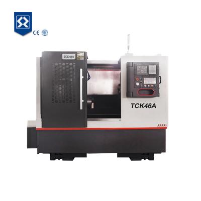 China Factory 45 Degree Slope Bed Lathe Machine Prices TCK46A CNC Turret Lathe Metal Turning Center for sale