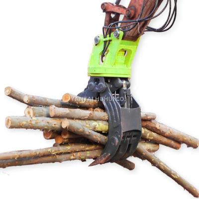 China Construction works Hydraulic Log Grab Grapple For 324D 325D 330D2L Excavator for sale