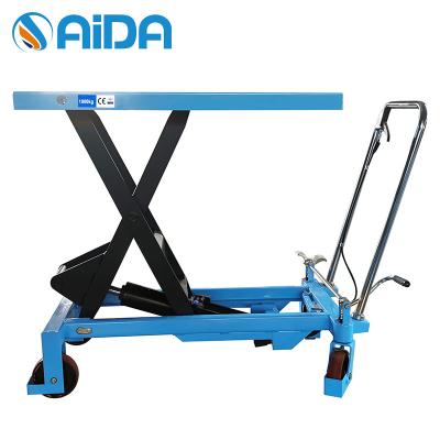 China Scissor Type Hydraulic Table Lifter 300kg Mobile Insulating Middle Level pallet hydraulic lift table for sale