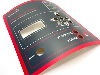 China Embossing Membrane Switches Graphic Overlays For Internet Touch Screen for sale
