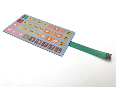 China Duidelijk 6 lagen polyester membraan schakelaar paneel met 1 miljoen levenscycli Te koop