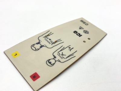 China Sub Surface Printing Metal Dome Membrane Keypad With Sony Adhesive Poly Dome for sale