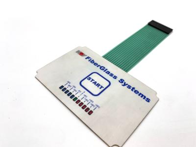 China Anti-scratch gecoate polyester sleutel membraan schakelaar voor medische apparatuur Te koop