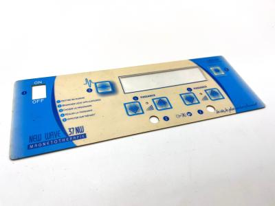 China Lustroso acabado de poliéster transparente membrana de la ventana interruptores teclado para la máquina CNC en venta