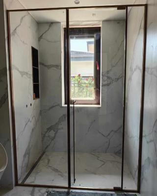 China Square 304 Stainless Steel Shower Room Glass Door Partition, Bathroom Glass Door Accessories for sale