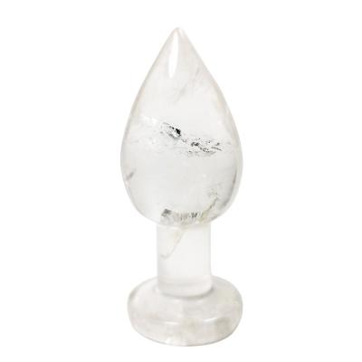 China China Wholesale Natural White Transparent Crystal, Plug Sex Aid Fashion Female Anal Toys for sale
