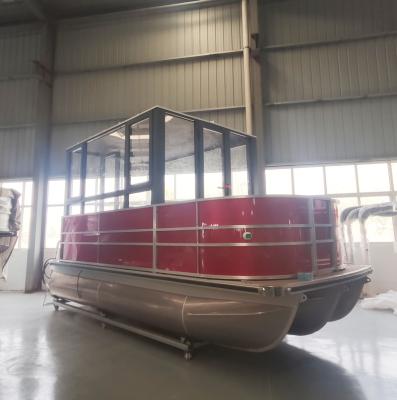 China Entertainment 19-30f For Sale USA Markett Pontoon Boats Houseboat Water Taxi Passenger Party Aluminum for sale