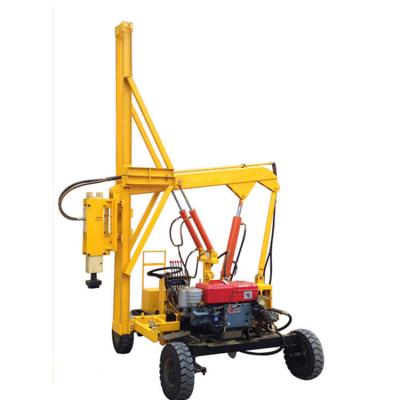 China Construction works Cheap Price Hydraulic Ground Screw Piling Machine for sale