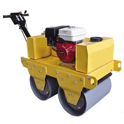 China Construction works FB 600B gasoline walk-behind roller-double drum vibratory roller compactor for sale