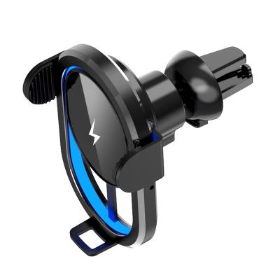 China 2022 High Speed New Wireless Charger With Lamp Magnetic Qi Car Wireless Charger Fit For iPhone Android Phone Fast Wireless Charging for sale