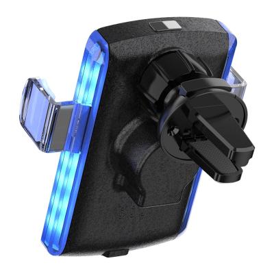 China High Speed New With Sensor Wireless Smart Car Charger Lamp Sublimation Phone Charger Fit For iPhone Android Phone Fast Charging for sale