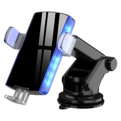 China New High Speed Wireless Charger With Lamp Multifunctional Wireless Car Charger Moun Fit For iPhone Android Phone Wireless Fast Charging for sale
