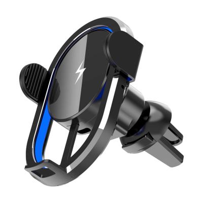 China New High Speed Wireless Charger With Magnetic Lamp Sublimation Car Wireless Charger Fit For iPhone Android Phone Wireless Fast Charging for sale