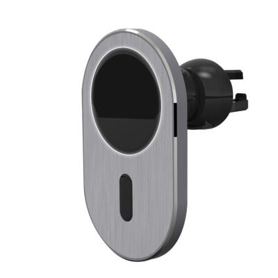 China New 2022 High Speed 15w Qi Auto Wireless Car Charger Wireless Charger For iPhone Magnetic Car Wireless Charger for sale