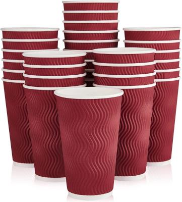 China Ripple Wall Atops ripple paper cup manufacturer ripple wall paper cup factory ripple double wall paper cup in China for sale
