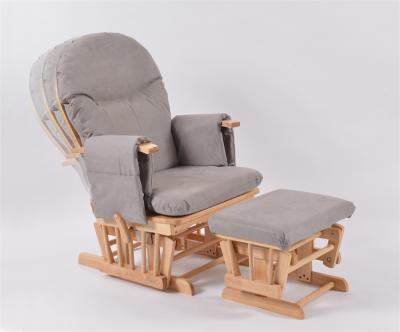 China Best Lay Selling Indoor Maternity Hotels Wooden Adjustment Breastfeeding Glider Chair for sale