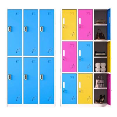 China Adjustable (other) Wholesale Classroom Staff Storage Customized Accepted Swimming Pool Iron Locker Metal Locker Cabinet for sale