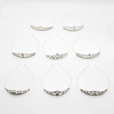 China Bulk Children's Tiara Manufacture Bulk Children's Hair Accessories Girl's Cheap Kid Crown Princess Headband Korean Rhinestone Tiara for sale